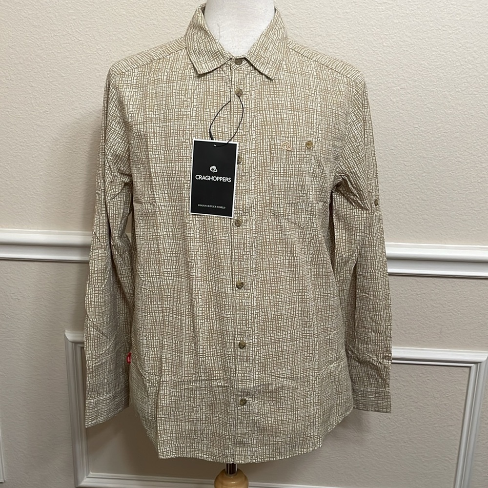Craghoppers NOSILIFE BALBOR LONG SLEEVE SHIRT - Raffia Prt